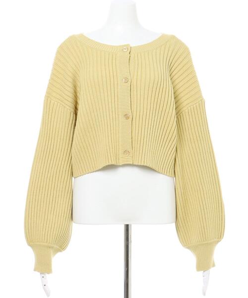 Allamanda(アラマンダ)の「前後2Wayショート丈リブ/カーディガン(カーディガン/ボレロ・レディース・ピンク/イエロー/アイボリー/その他・M)」の7枚目の写真