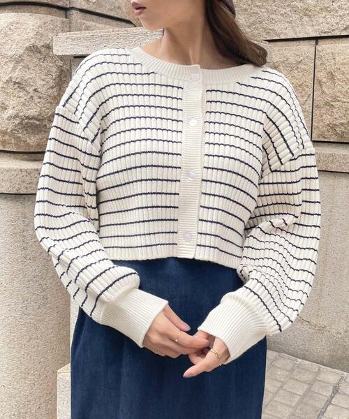 Allamanda(アラマンダ)の「前後2Wayショート丈リブ/カーディガン(カーディガン/ボレロ・レディース・ピンク/イエロー/アイボリー/その他・M)」の17枚目の写真