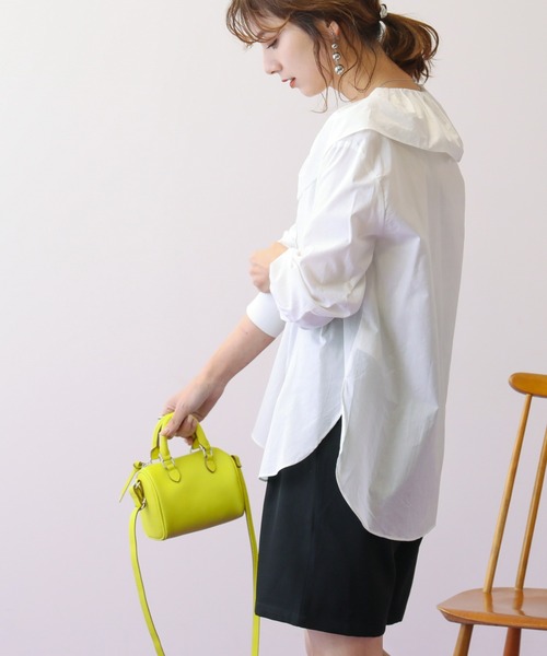 frames RAY CASSIN（フレームスレイカズン）の「WEB限定 アソートBIGカラ―ブラウス（シャツ/ブラウス・レディース・ブラック系/オフホワイト/グレイッシュベージュ・FREE）」の5枚目の写真