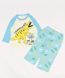 Kids Foret（キッズフォーレ）の「ＫＦ　スムース恐竜柄パジャマ（ルームウェア/パジャマ・キッズ）」