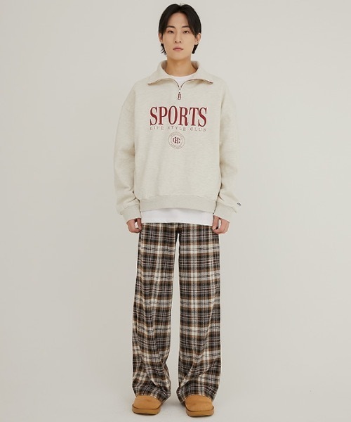 crump（クランプ）の「【crump 】タータンチェック ワイドパンツ / TARTAN CHECK WHIDE PANTS（その他パンツ・レディース・ブラウン/グレー・MEDIUM/LARGE/X-LARGE）」の5枚目の写真