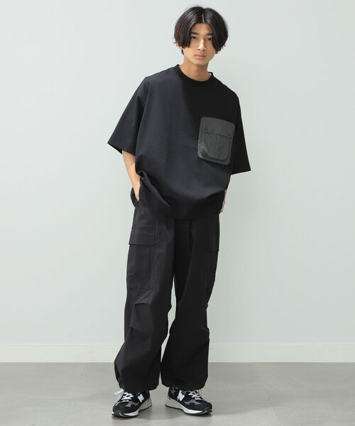 BeAMS DOT(ビームスドット)の「【WEB限定】BeAMS DOT / ナイロンコットン カーゴパンツ(カーゴパンツ・メンズ・ブラック/ベージュ・SMALL/MEDIUM/LARGE)」の4枚目の写真