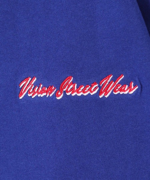 VISION STREET WEAR(ヴィジョンストリートウェア)の「【VISION STREET WEAR】スケボーサテンワッペンクルーネックロンT(Tシャツ/カットソー・レディース・グリーン/ブルー/ブラック/ホワイト・LARGE/X-LARGE/MEDIUM)」の10枚目の写真