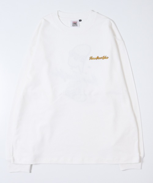 VISION STREET WEAR(ヴィジョンストリートウェア)の「【VISION STREET WEAR】スケボーサテンワッペンクルーネックロンT(Tシャツ/カットソー・レディース・グリーン/ブルー/ブラック/ホワイト・LARGE/X-LARGE/MEDIUM)」の5枚目の写真