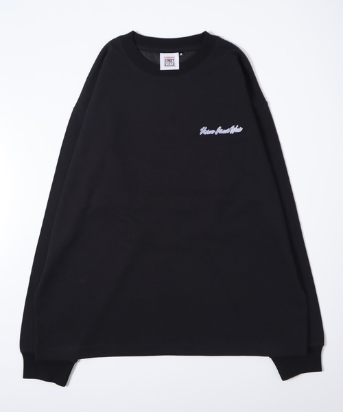 VISION STREET WEAR(ヴィジョンストリートウェア)の「【VISION STREET WEAR】スケボーサテンワッペンクルーネックロンT(Tシャツ/カットソー・レディース・グリーン/ブルー/ブラック/ホワイト・LARGE/X-LARGE/MEDIUM)」の7枚目の写真