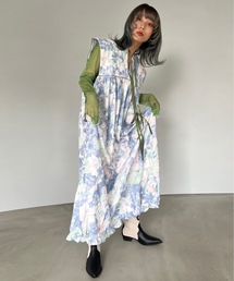 SANSeLF】flower quilting gather dress sanw22s25を使った人気 