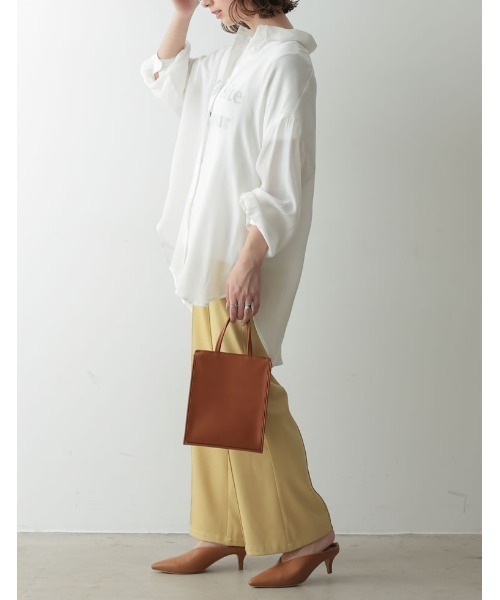 Re:EDIT(リエディ)の「レザータッチ2WAYスクエアショルダーバッグ(ショルダーバッグ・レディース・キャメル/ブラック/ホワイト・FREE)」の20枚目の写真