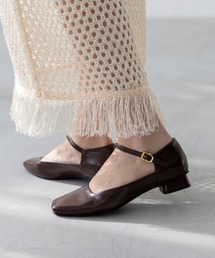 menue（メヌエ）の「スクエアトゥ ストラップ パンプス（パンプス）」