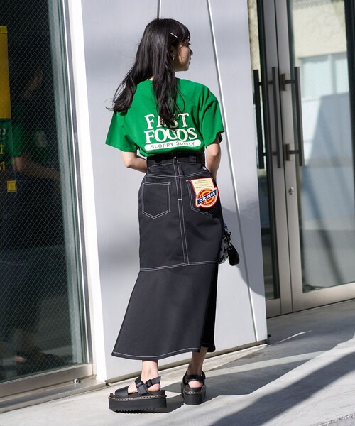 Dickies（ディッキーズ）の「Dickies × FREAK'S STORE/ディッキーズ 別注MERMAID SKIRT/別注マーメイドスカート（スカート・レディース・ブラック/ブルー・SMALL/MEDIUM）」の13枚目の写真