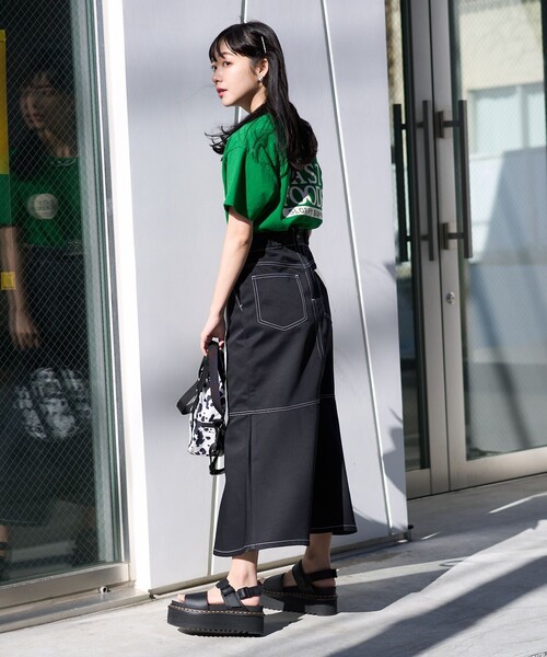 Dickies（ディッキーズ）の「Dickies × FREAK'S STORE/ディッキーズ 別注MERMAID SKIRT/別注マーメイドスカート（スカート・レディース・ブラック/ブルー・SMALL/MEDIUM）」の14枚目の写真