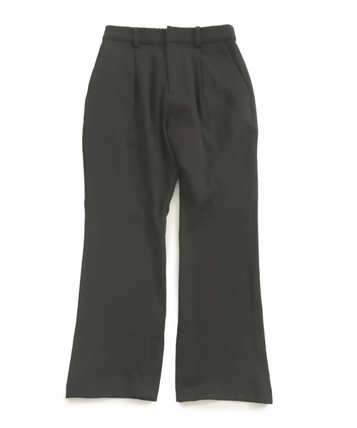 AULI(アウリィ)の「【低身長向けサイズ】スリットフレアパンツ(スラックス・レディース・ブラック/ベージュ/アイボリー・S/XS/XXS)」の6枚目の写真