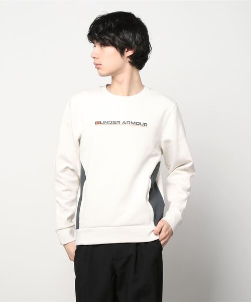 UNDER ARMOUR（アンダーアーマー）の「UAサミット ニット クルーシャツ（トレーニング/メンズ）（スウェット・メンズ・ブラック/ベージュ・3XL/S/XXL/M/L/XL）」の3枚目の写真