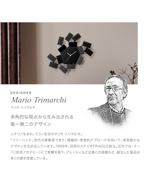 ALESSI LA STANZA DELLO SCIROCCO アレッシィ ラ・スタンザ・デロ・シロッコ 掛け時計（掛け時計）｜ALESSI（アレッシィ）