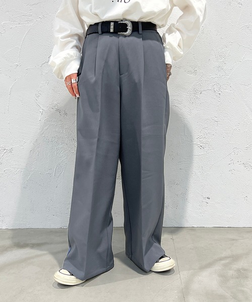 apres jour mignon（アプレジュールミニョン）の「カラーワイドパンツ【ZOZOTOWN限定アイテム】（その他パンツ・レディース・ブルー/ピンク/グリーン/イエロー・X-LARGE/MEDIUM/SMALL）」の12枚目の写真