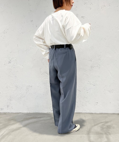 apres jour mignon（アプレジュールミニョン）の「カラーワイドパンツ【ZOZOTOWN限定アイテム】（その他パンツ・レディース・ブルー/ピンク/グリーン/イエロー・X-LARGE/MEDIUM/SMALL）」の17枚目の写真