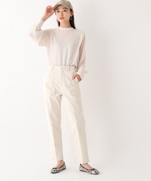 OPAQUE.CLIP(オペークドットクリップ)の「◆ハイネックタックブラウス(シャツ/ブラウス・レディース・ホワイト系その他/オフホワイト/ブラック系/ブルー・40/38/42)」の12枚目の写真