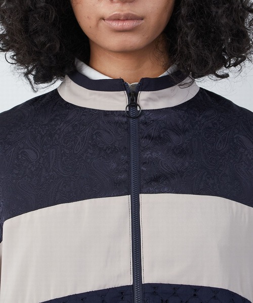 FRAPBOIS（フラボア）の「ボーダージャケット（ブルゾン・レディース・ブラック/ベージュ・2/1）」の9枚目の写真