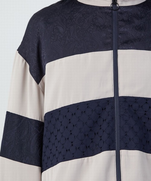 FRAPBOIS（フラボア）の「ボーダージャケット（ブルゾン・レディース・ブラック/ベージュ・2/1）」の11枚目の写真