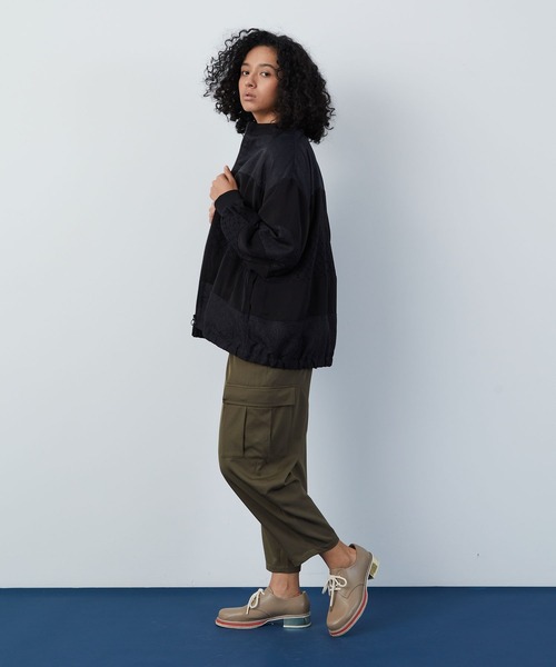 FRAPBOIS（フラボア）の「ボーダージャケット（ブルゾン・レディース・ブラック/ベージュ・2/1）」の22枚目の写真