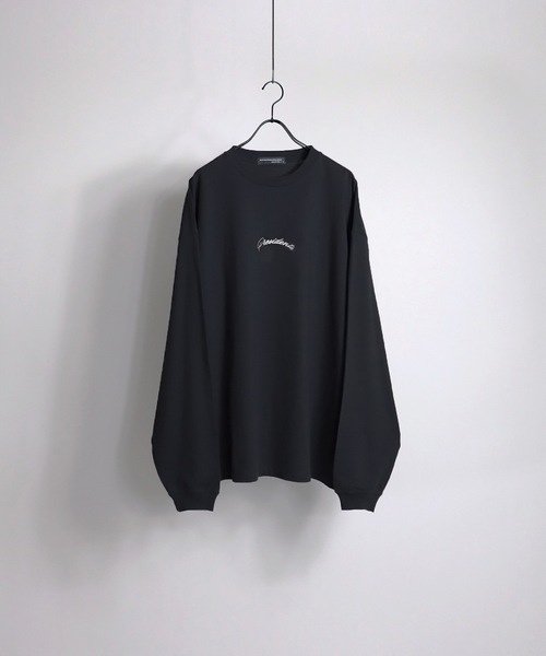 Confirm（コンファーム）の「Confirm / コンファーム 刺繍ロゴ ルーズシルエットロンT（Tシャツ/カットソー・メンズ・ホワイト/ホワイト系その他/ブラック系その他/チャコールグレー・M/L）」の4枚目の写真
