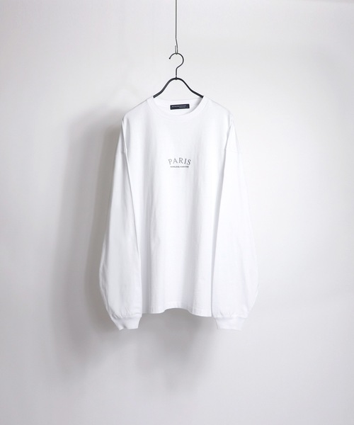 Confirm（コンファーム）の「Confirm / コンファーム 刺繍ロゴ ルーズシルエットロンT（Tシャツ/カットソー・メンズ・ホワイト/ホワイト系その他/ブラック系その他/チャコールグレー・M/L）」の3枚目の写真