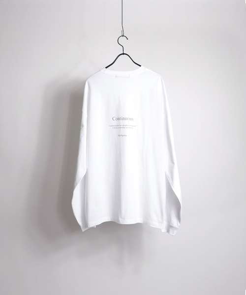 Confirm（コンファーム）の「Confirm / コンファーム 刺繍ロゴ ルーズシルエットロンT（Tシャツ/カットソー・メンズ・ホワイト/ホワイト系その他/ブラック系その他/チャコールグレー・M/L）」の6枚目の写真
