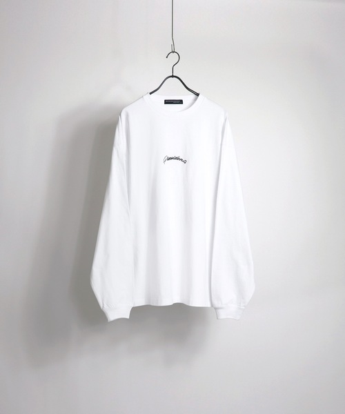Confirm（コンファーム）の「Confirm / コンファーム 刺繍ロゴ ルーズシルエットロンT（Tシャツ/カットソー・メンズ・ホワイト/ホワイト系その他/ブラック系その他/チャコールグレー・M/L）」の7枚目の写真