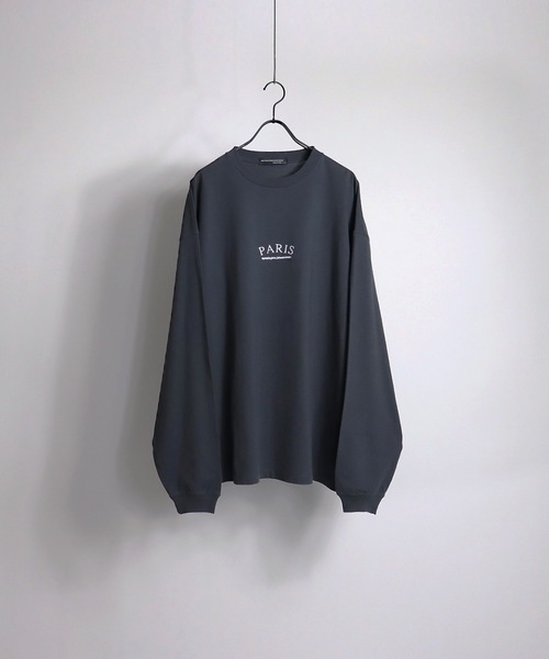 Confirm（コンファーム）の「Confirm / コンファーム 刺繍ロゴ ルーズシルエットロンT（Tシャツ/カットソー・メンズ・ホワイト/ホワイト系その他/ブラック系その他/チャコールグレー・M/L）」の10枚目の写真