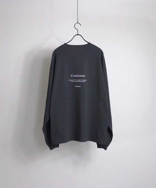 Confirm（コンファーム）の「Confirm / コンファーム 刺繍ロゴ ルーズシルエットロンT（Tシャツ/カットソー・メンズ・ホワイト/ホワイト系その他/ブラック系その他/チャコールグレー・M/L）」の11枚目の写真