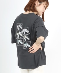 CONVERSE（コンバース）の「CONVERSE(コンバース)手書き風ハイカットスニーカーバックプリントT（Tシャツ/カットソー）」