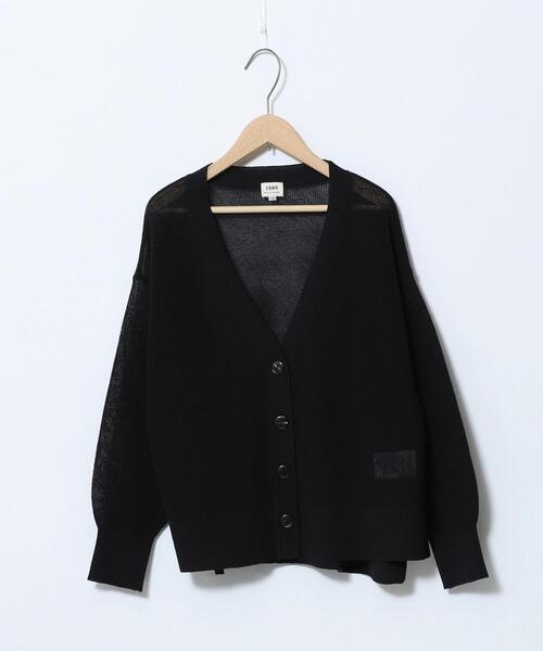 coen（コーエン）の「【coen キッズ/ジュニア】[洗える]サラコVネックニットカーディガン（カーディガン/ボレロ・キッズ・ダークグリーン/ブラック/ライトピンク・150/130/110）」の6枚目の写真