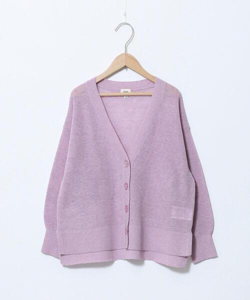 coen（コーエン）の「【coen キッズ/ジュニア】[洗える]サラコVネックニットカーディガン（カーディガン/ボレロ・キッズ・ダークグリーン/ブラック/ライトピンク・150/130/110）」の7枚目の写真