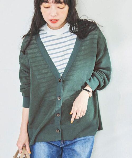 coen（コーエン）の「【coen キッズ/ジュニア】[洗える]サラコVネックニットカーディガン（カーディガン/ボレロ・キッズ・ダークグリーン/ブラック/ライトピンク・150/130/110）」の17枚目の写真