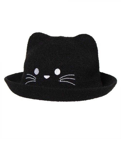 14+（イチヨンプラス）の「ねこちゃんサーモハット（ハット・キッズ・ブラック/ブラウン/オフホワイト・X-SMALL）」の3枚目の写真