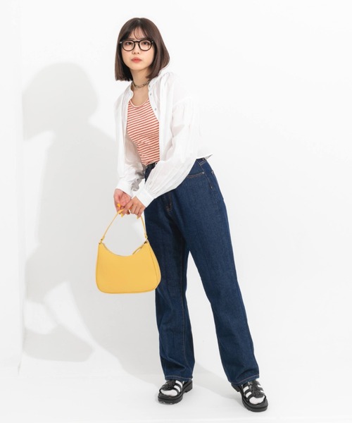 nemne store（ネンネストア）の「前後2wayボーダータンクトップ（タンクトップ・レディース・ブラック/レッド/ピンク/イエロー/ブルー・フリー）」の15枚目の写真