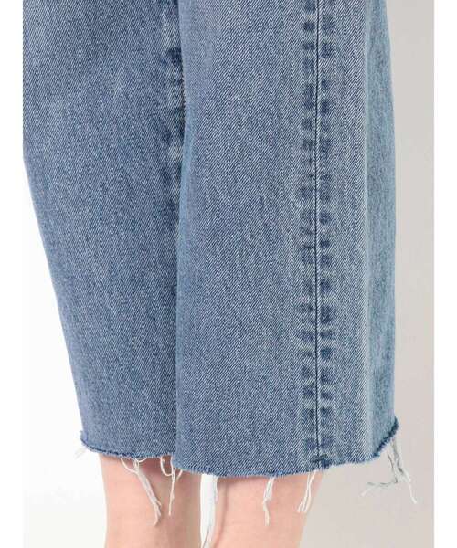 Ungrid（アングリッド）の「カットオフクラッシュデザインデニム（デニムパンツ・レディース・ブルー・24inch/25inch/26inch）」の12枚目の写真