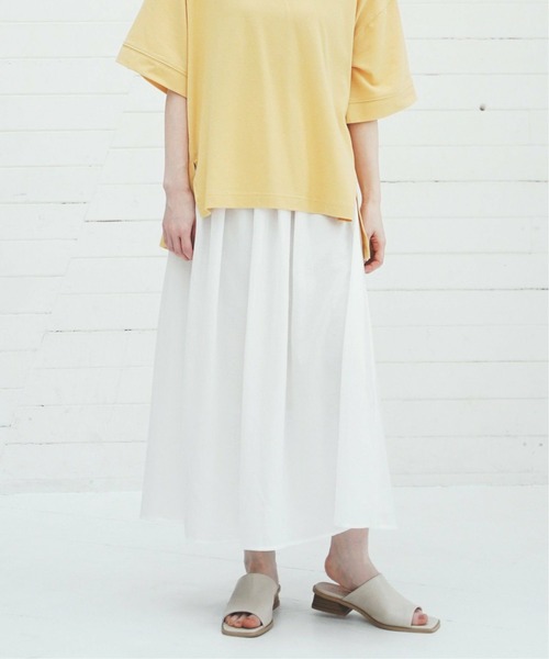 ikka（イッカ）の「【Sサイズ WEB限定】涼やかボリュームスカート（スカート・レディース・ブラック/グレー/オフホワイト/ブルー/グリーン系その他・S/M/L）」の2枚目の写真