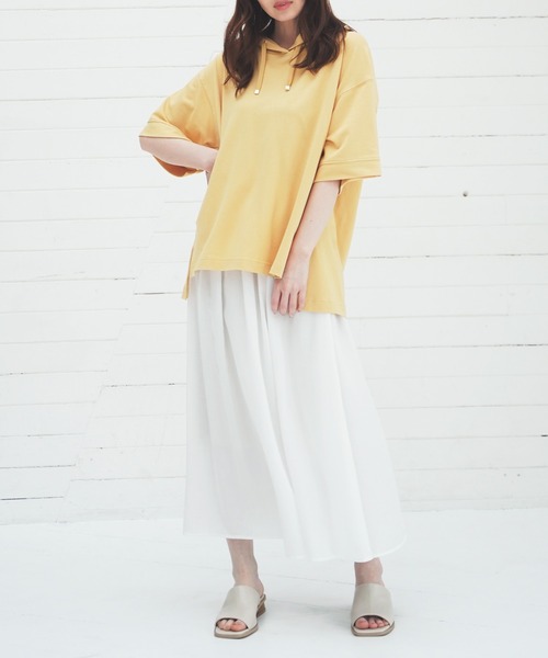 ikka（イッカ）の「【Sサイズ WEB限定】涼やかボリュームスカート（スカート・レディース・ブラック/グレー/オフホワイト/ブルー/グリーン系その他・S/M/L）」の16枚目の写真