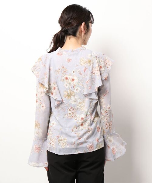 ANDGEEBEE（アンジービー）の「ボウタイブラウス（シャツ/ブラウス・レディース・ホワイト/ラベンダー・MEDIUM）」の14枚目の写真