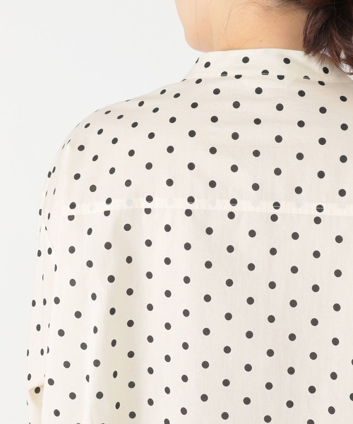 studio CLIP(スタディオクリップ)の「ドットボザムブラウス(シャツ/ブラウス・レディース・オフホワイト/ブラック・FREE)」の7枚目の写真