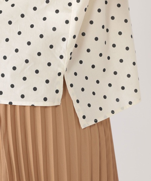 studio CLIP(スタディオクリップ)の「ドットボザムブラウス(シャツ/ブラウス・レディース・オフホワイト/ブラック・FREE)」の11枚目の写真