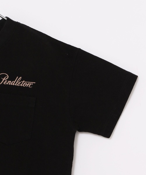 PENDLETON（ペンドルトン）の「【PENDLETON】別注ペンドルトンTシャツ(KIDS)（Tシャツ/カットソー・キッズ・ブラック/オフホワイト/アイボリー・110cm/120cm/130cm/140cm）」の9枚目の写真