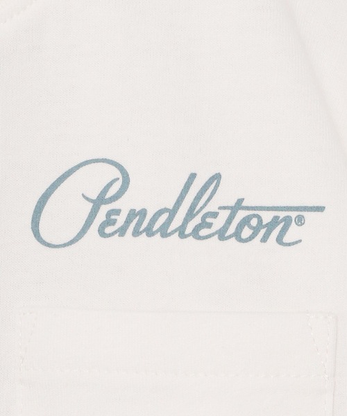 PENDLETON（ペンドルトン）の「【PENDLETON】別注ペンドルトンTシャツ(KIDS)（Tシャツ/カットソー・キッズ・ブラック/オフホワイト/アイボリー・110cm/120cm/130cm/140cm）」の10枚目の写真