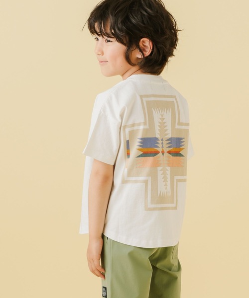 PENDLETON（ペンドルトン）の「【PENDLETON】別注ペンドルトンTシャツ(KIDS)（Tシャツ/カットソー・キッズ・ブラック/オフホワイト/アイボリー・110cm/120cm/130cm/140cm）」の15枚目の写真
