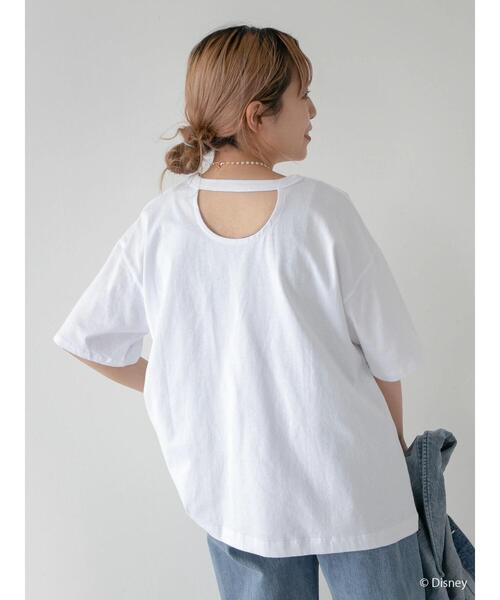 Disney(ディズニー)の「背中アキロゴカットプルオーバー1/Mickey(Tシャツ/カットソー・レディース・オフホワイト・FREE)」の7枚目の写真