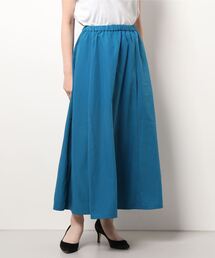 Q | ソフトメモリーツイルフレアスカート(スカート)
