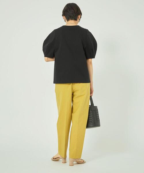 green label relaxing（グリーンレーベルリラクシング）の「【WEB限定】［ XS /H148-155㎝］ボリュームスリーブ カット プルオーバー（Tシャツ/カットソー・レディース・ブラック/オリーブ/ホワイト・XS）」の16枚目の写真