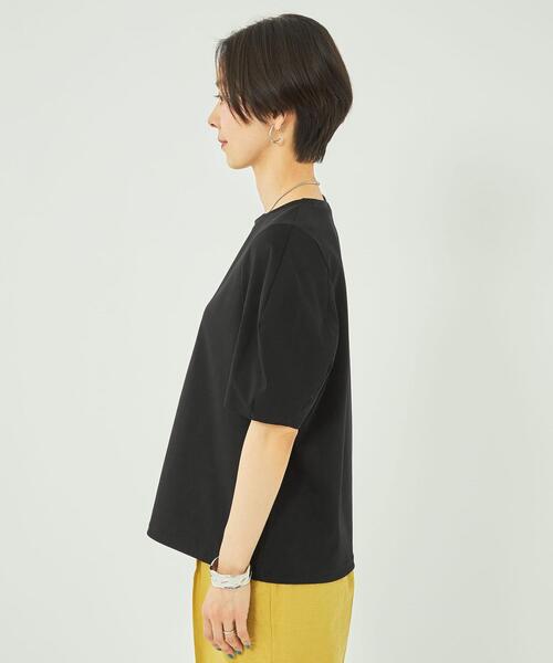 green label relaxing（グリーンレーベルリラクシング）の「【WEB限定】［ XS /H148-155㎝］ボリュームスリーブ カット プルオーバー（Tシャツ/カットソー・レディース・ブラック/オリーブ/ホワイト・XS）」の8枚目の写真
