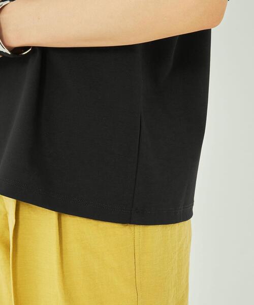 green label relaxing（グリーンレーベルリラクシング）の「【WEB限定】［ XS /H148-155㎝］ボリュームスリーブ カット プルオーバー（Tシャツ/カットソー・レディース・ブラック/オリーブ/ホワイト・XS）」の12枚目の写真