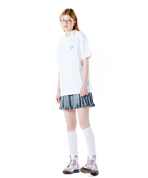 CLOTTY（クロッティ）の「CLOTTY／SAMLL CC T　2276414（Tシャツ/カットソー・レディース・ホワイト/ブラック/パープル/グリーン・FREE）」の6枚目の写真